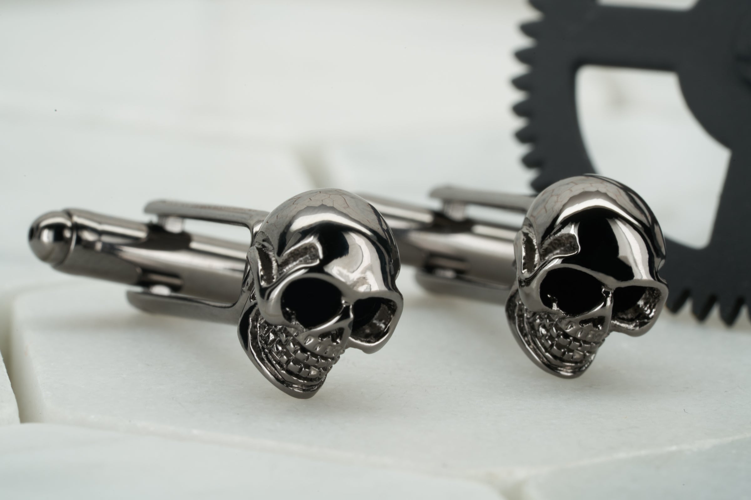 John Varvatos Skull Cufflinks John Varvatos Men's Silver Skull